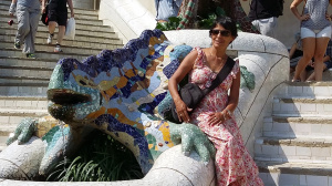 Barcelona Irma im Park Güell