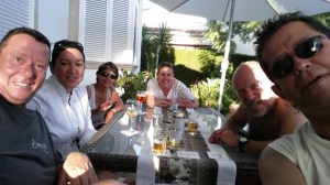 Selfie mit Berthold, Simone, Irma, Tere, Mike und Elias